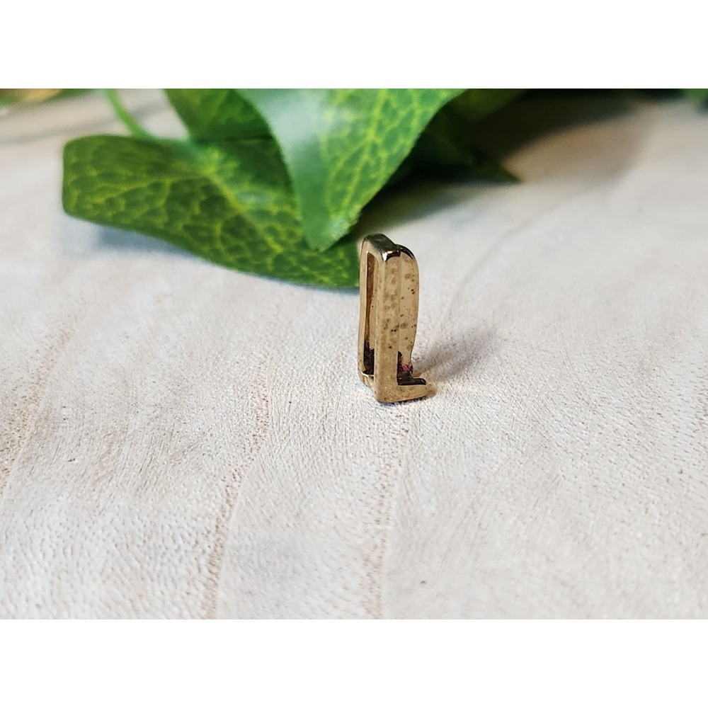 Keep Collective Letter L Gold Tone Slide Charm Gift Keepsake